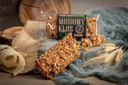 HONEY KŁOS tyčinkový med s jablkovými vločkami 45 g