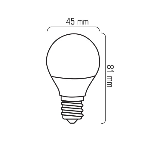 LED guľová žiarovka GLOB 6W=43W E27 230V teplá