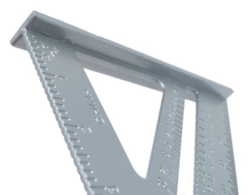 ANGLE univerzálne tesárske strešné pravítko 185mm x 260mm s pätkou