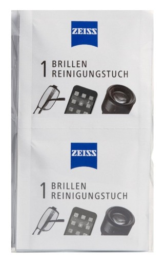 ZEISS VLHČENÉ Utierky ČISTIACE Utierky na okuliare 10 kusov