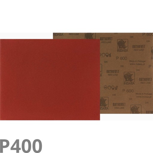 Papier INDASA Red-Line Rhynowet 400 na vodnej báze