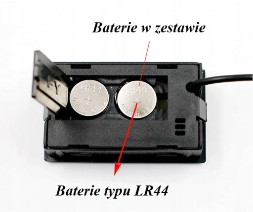 LCD elektronický teplomer so sondou Čierny do 110C