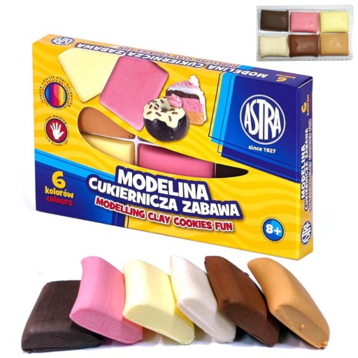 Modelovacia hmota do školy, cukrárska zábava, 6 col