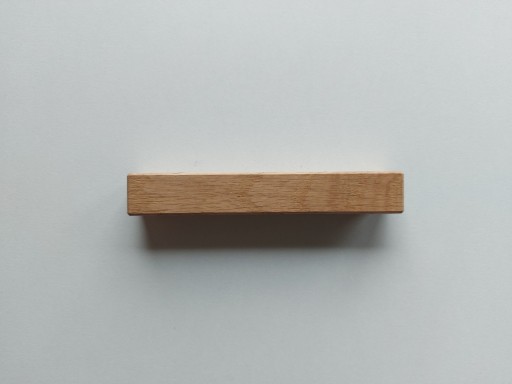 Drevená nábytková úchytka, dub ELKA, dĺžka 128mm, veľ. 96mm POLSKÝ VÝROBOK