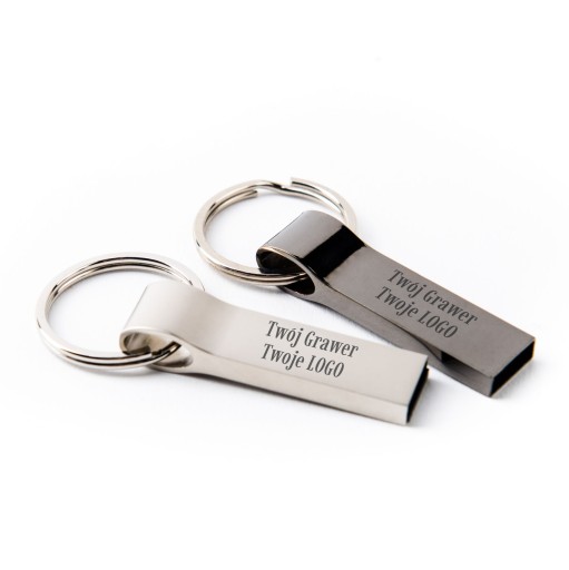 Kovový prívesok mini 1 GB USB 2.0 + GADGET NA GRAVÍROVANIE LOGA