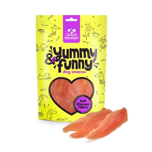 Yummy & Funny Dog Treat Mäkké kuracie filety 80g