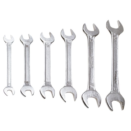 Obojstranné vidlicové kľúče TopTools 8 ks. 6-22 mm