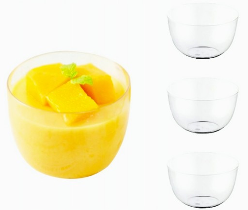 VOLTA ŠÁLKA 150ML 24KS OPÄTOVNÉ POUŽITIE NA DEZERTY PLASTOVÉ ŠÁLKY NA DEZERTY