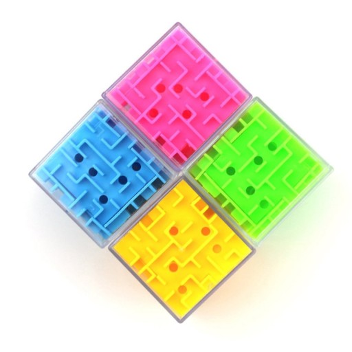ZRUČNOSTNÁ HRA MINI LABYRINT 3D HÁDANKA KOCKY