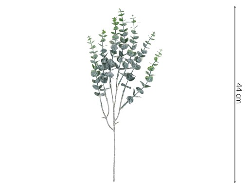 UMELÝ EUKALYPTOVÝ PRÍDAVOK PIK 44cm VÝPLŇ EUKALYPTOVÝ KRÉM