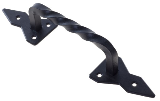 DEKORATÍVNA ČIERNA ÚCHYTKA PRE KNÚTOVÉ DVERE ÚCHYTKA 130mm