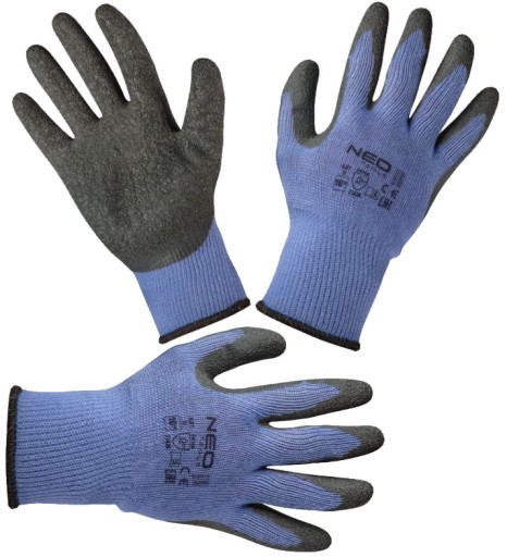 Bavlnené pracovné rukavice 10 XL pre záhradné latexové silné 1 pár
