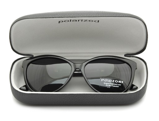 Značkové pevné puzdro BLACK PolarZone Glasses Case