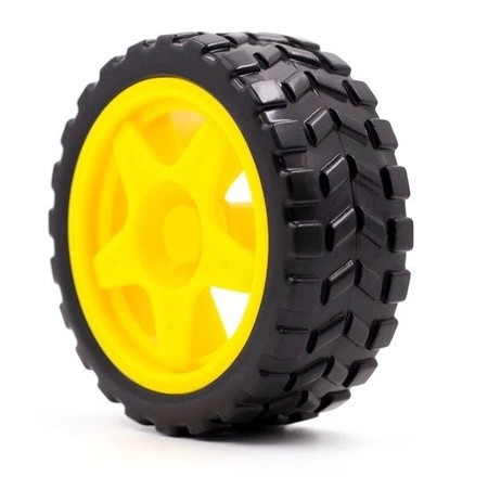 Gumové kolieska 68x26mm - pre robotov a domácich majstrov, 4 kusy