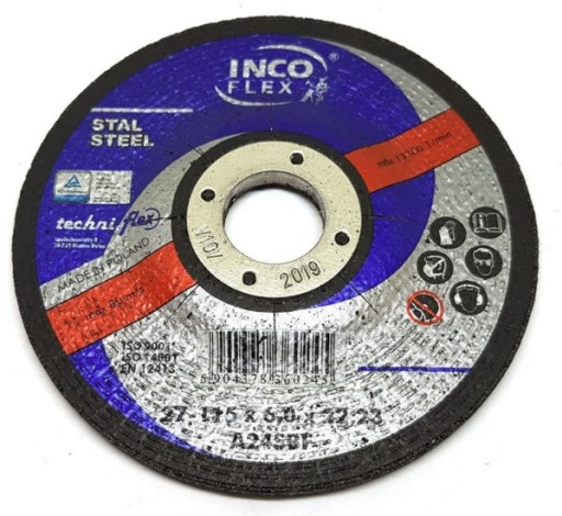 KOVOVÉ REZNÉ KOTOUČE T27 INCO FLEX 115 x 6,0