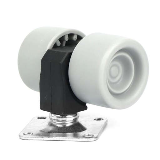 Dvojité nábytkové koliesko na SKATEBOARD, otočné, priemer 38mm