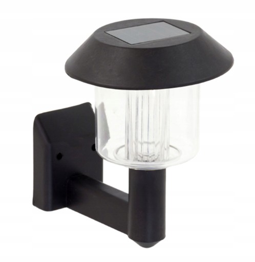 NÁSTENNÁ LAMPA SOLÁRNA ZÁHRADNÁ LAMPA LED NÁSTENNÁ LAMPA PLOT SCHODY ČIERNA ZD51