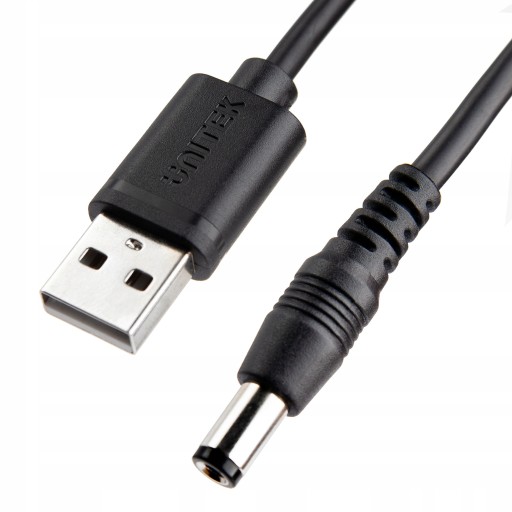 USB napájací kábel - DC zástrčka 5,5/2,5 mm 4A Unitek