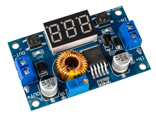 STEP-DOWN XL4015 5A prevodník 75W + voltmeter