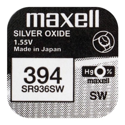 Strieborná batéria Maxell 394 SR936SW SR45 1 ks.