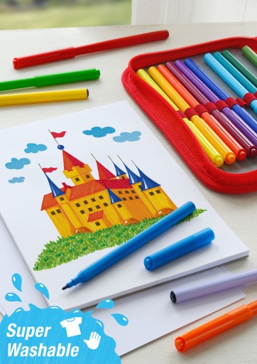 Fixky Faber-Castell 24 fixiek CASTLE 24 farieb KARTÓNOVÉ BALENIE