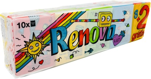 Renova hygienické obrúsky pre deti 8+2 balenia