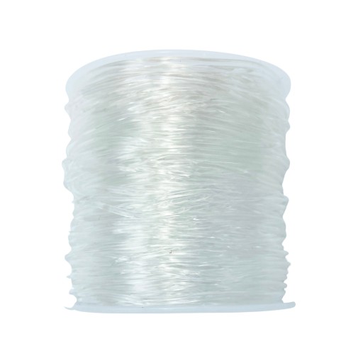 Hrubý elastický, okrúhly, transparentný silikónový vlasec, 1,2 mm, cievka 50 m