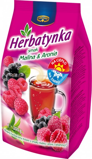 Kruger malinový čaj 300g s aróniou