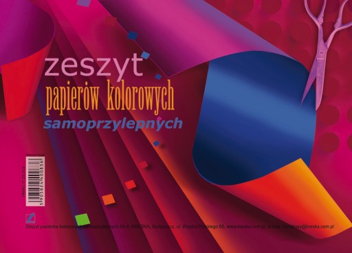 Zošit z farebných samolepiacich papierov A5/8k.