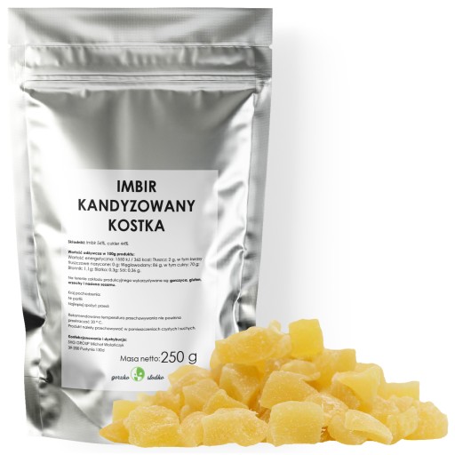 GINGER CUBE kandizovaný zázvor na čaj 250g