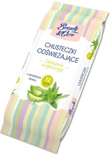 Beauty Care Aloe Osviežujúce obrúsky 12 ks