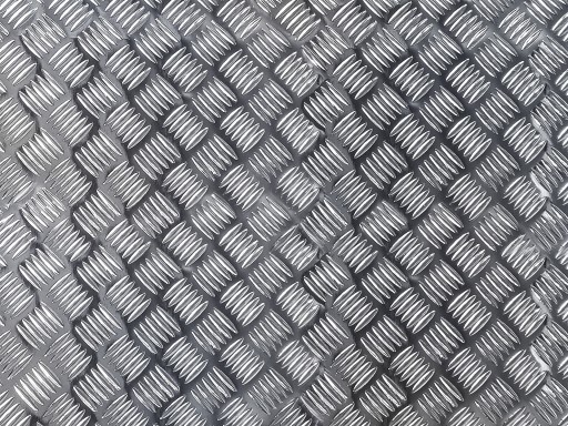 Károvaný plech, dyha, lesklá strieborná fólia, 45 cm