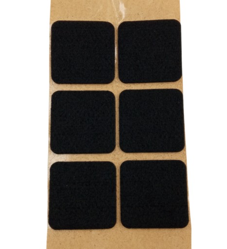 Samolepiace plstené podložky pod nábytok – ČIERNA 40x40mm