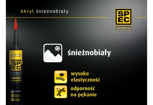 LAKMA SPEC Akryl na drevené plechové podklady odolný snehovo biely 280 ml