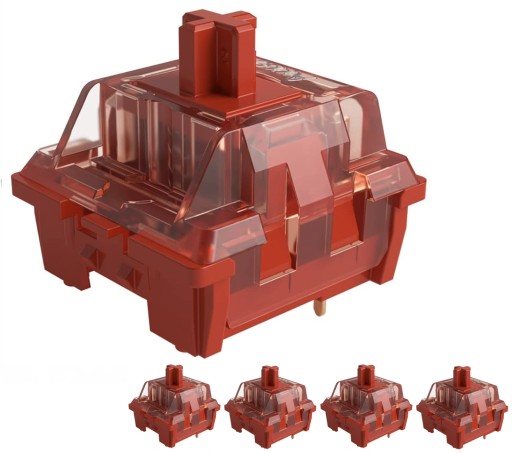 AKKO CS Radiant Red Switch SWITCH 5ks pre mechanickú klávesnicu