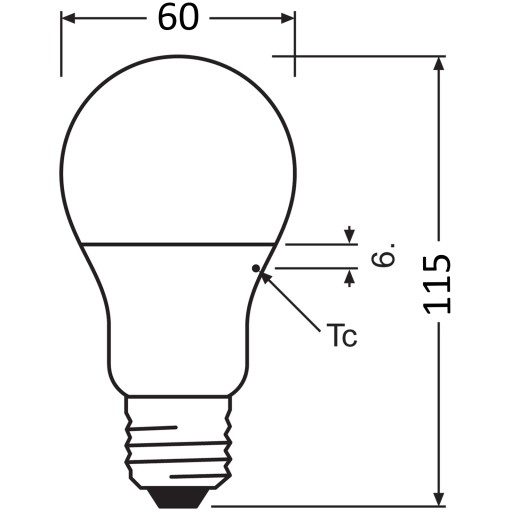 LED žiarovka A60 E27 9W 60W 806lm 2700K OSRAM