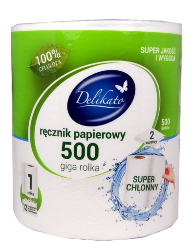KUCHYNSKÁ PAPIEROVÁ UTERÁK JEMNÁ, SUPER NASÁVANÁ, 500 LIST 1 ks.