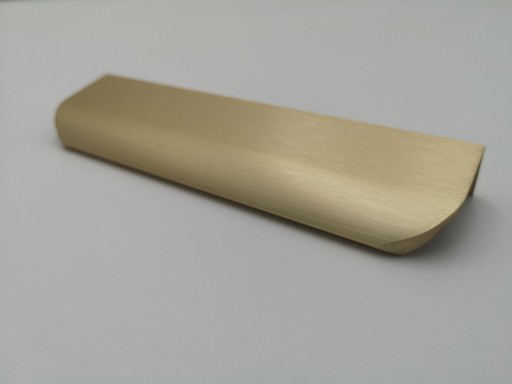 Nábytková úchytka GTV HEXA edge, svetlo brúsené zlato, 96 mm