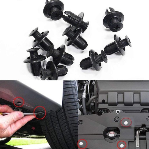Spony Pins Sponky Sťahovák autopoťahov SET Sada 103 ks