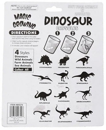 MAGICKÉ KAPSULKY RASTÚCE VO VODE DINOSAURY 12 KS
