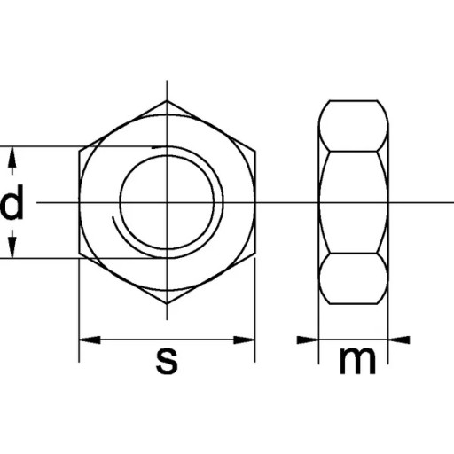 Šesťhranná matica, pozinkovaná, trieda 8 UNC 7/16