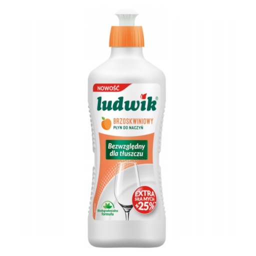 Ludwik - Prostriedok na umývanie riadu, broskyňa - 900 g