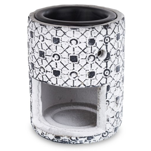 Ohrievač vosku CERAMIC Scented Burner White and Black 11,5x9,5