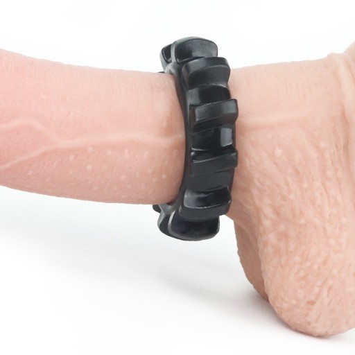 Lovetoy Power Plus krúžok na penis čierny priemer