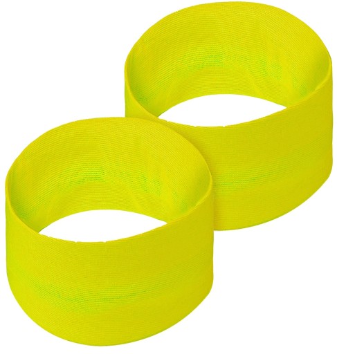 Náramky Ruky Neon YELLOW Disco Party 80s Karneval 2 ks.