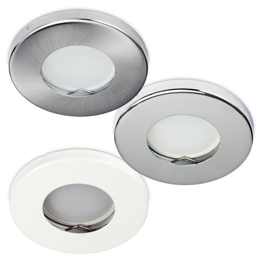 Halogénové stropné svietidlo IP44 CHROME pre LED