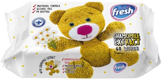 BABY FRESH Harmančekové vlhčené obrúsky - 60 ks.