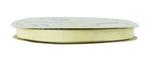 Šifónová stuha 6 mm 32 m - krémová
