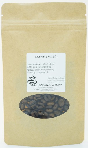 Káva CREME BRULEE 100g, zrnková/mletá, mimoriadna