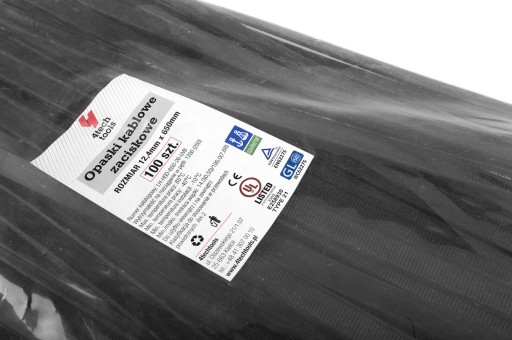 Sťahovacie pásky 2,5 x 200 mm Sťahovacie pásky 100 ks.